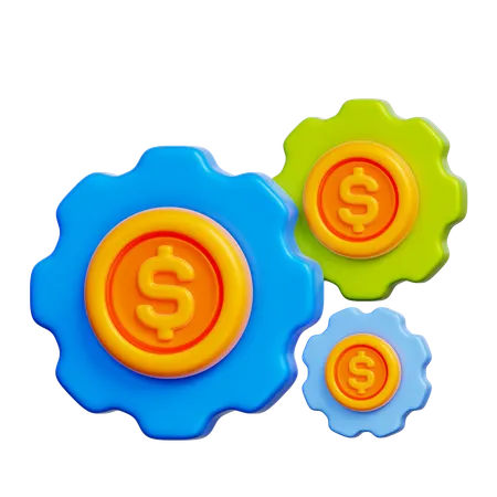 자금 관리  3D Icon