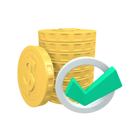 3 D True Money Management Icon Concept 3D Illustration