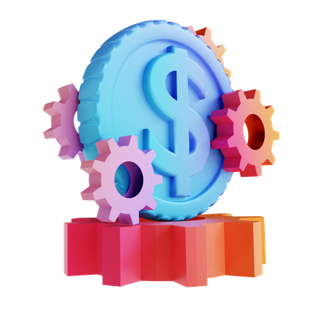 Money Management 3D Illustration