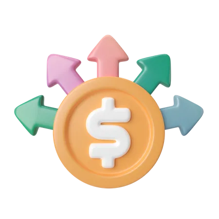 This Is Money Management 3 D Render Illustration Icon High Resolution Png File Isolated On Transparent Background Available 3 D Model File Format BLEND OBJ FBX 3D Icon