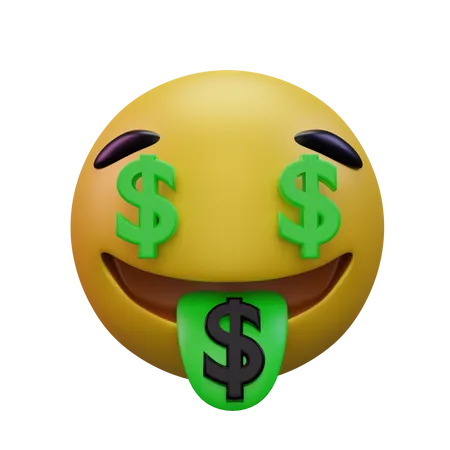 Money Mouth  3D Icon