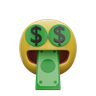 3d money tongue logo