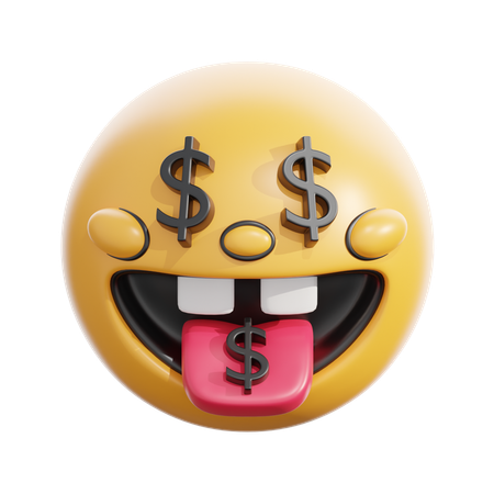 34,595 Money Mouth Emoji 3D Illustrations - Free in PNG, BLEND, glTF ...