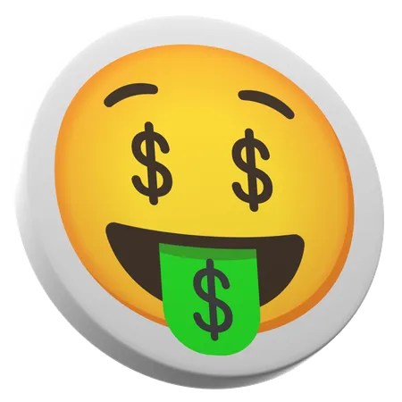 Money Mouth Face  3D Icon