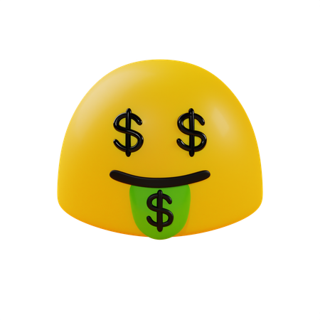 Money Mouth Face  3D Icon