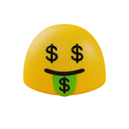 Money Mouth Face  3D Icon