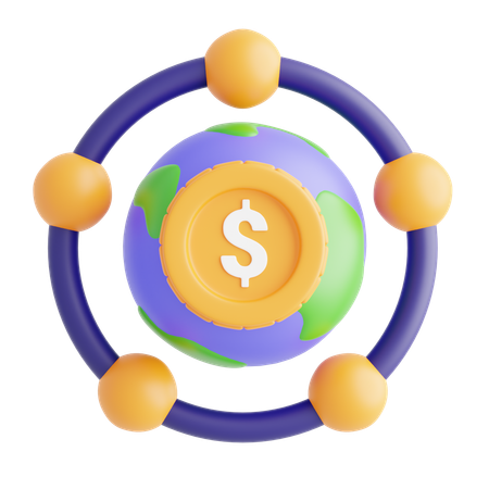 Money Network  3D Icon