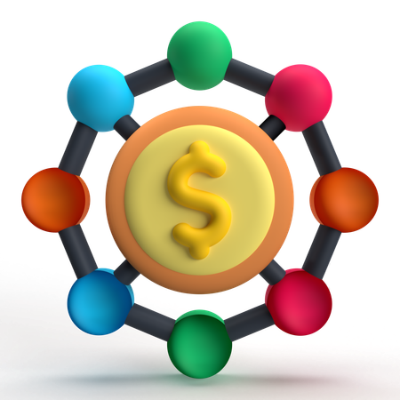 Money Network  3D Icon
