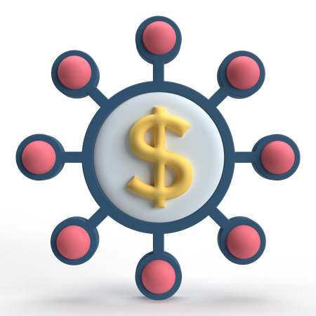 Money Network  3D Icon