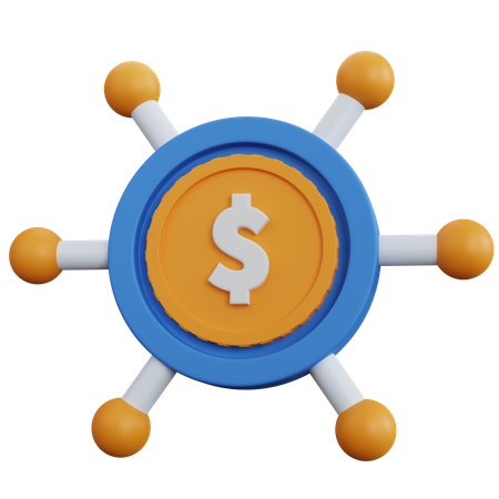 Money Network  3D Icon