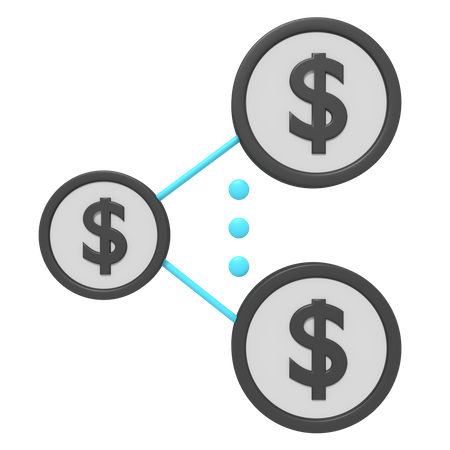 Money Network  3D Icon