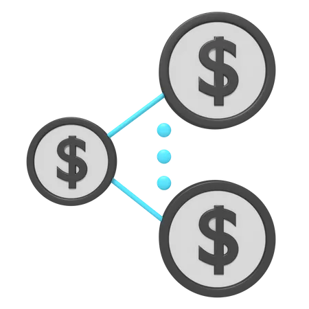 Money Network  3D Icon