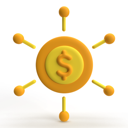 Money Network  3D Icon