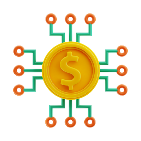 Money Network  3D Icon