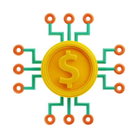 Money Network  3D Icon