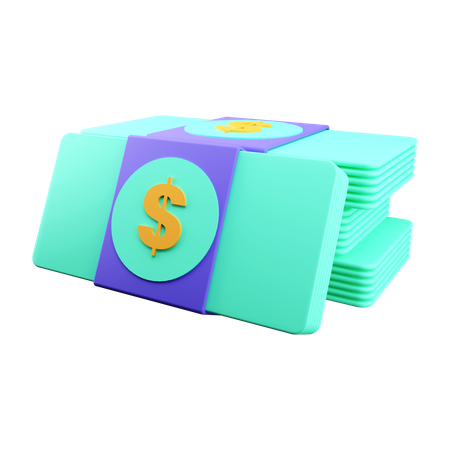 Money Notes 3D Illustration