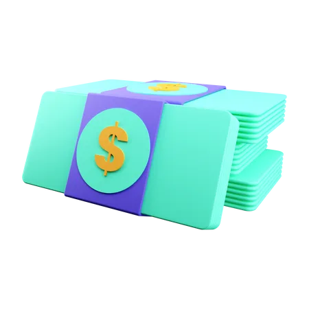 Money Notes  3D Illustration