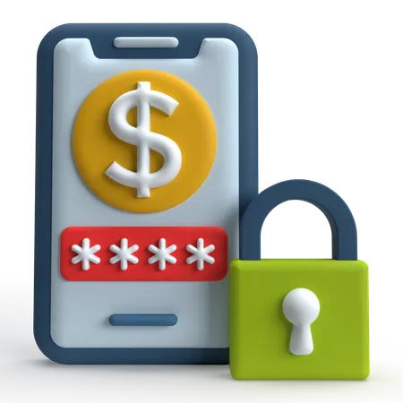 Money Password  3D Icon