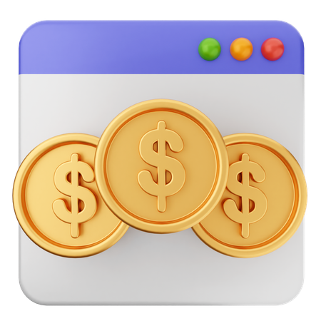送金ウェブサイト  3D Icon