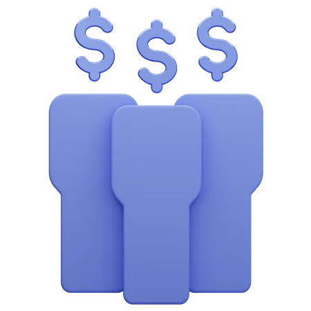 Money People  3D Icon