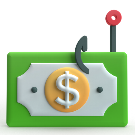 Money Phishing  3D Icon