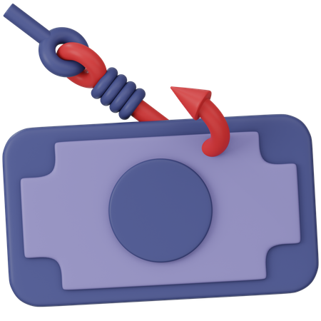 Money Phishing  3D Icon