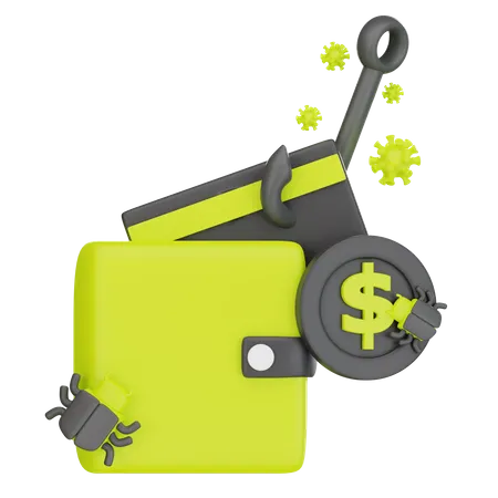 Money Phishing  3D Icon