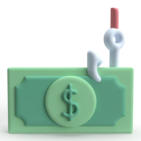 Money Phishing  3D Icon