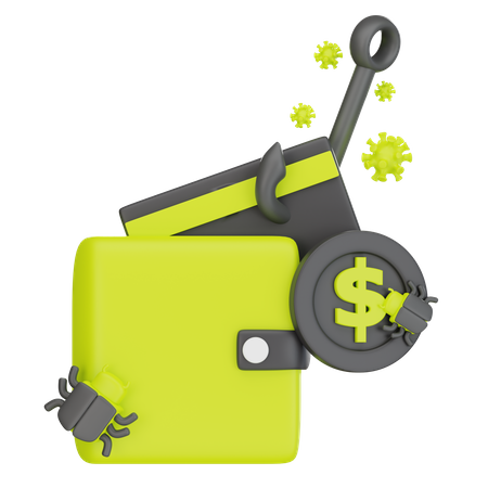 Money Phishing  3D Icon