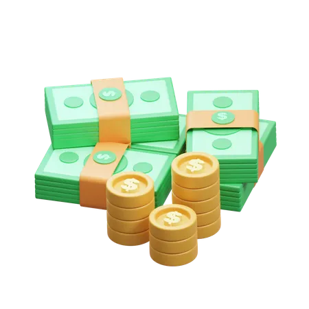 Dollar Money 3 D Illustrations 3D Icon