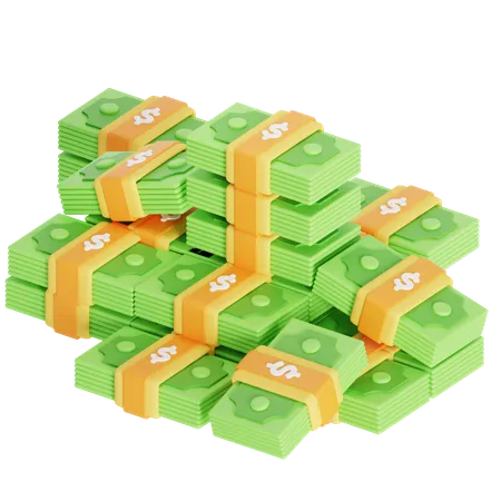 Money pile  3D Icon