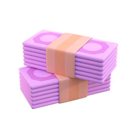 Money pile  3D Illustration