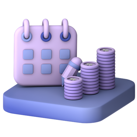 Money Planning  3D Icon