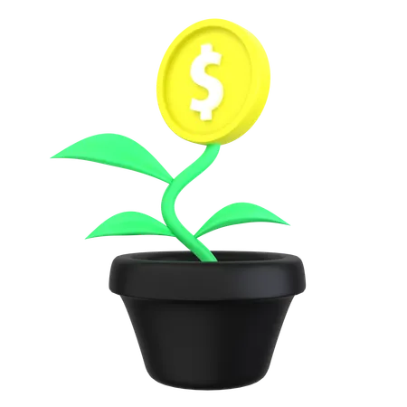 Money plant  3D Icon