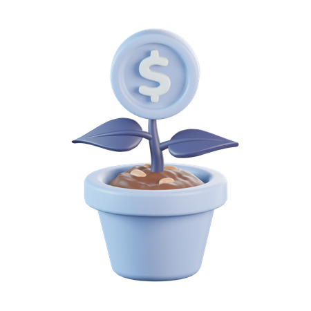 Money Plant  3D Icon