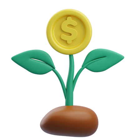 Money Plant  3D Icon