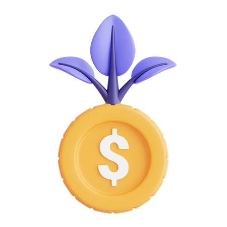 Money Plant  3D Icon