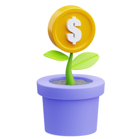 Money Plant  3D Icon