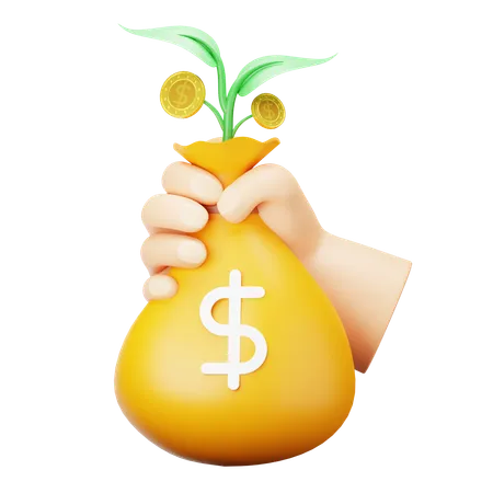 Money Plant  3D Icon