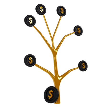 Money Plant  3D Icon