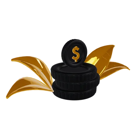 Money Plant  3D Icon