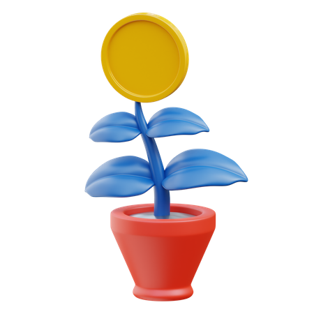 Money Plant  3D Icon