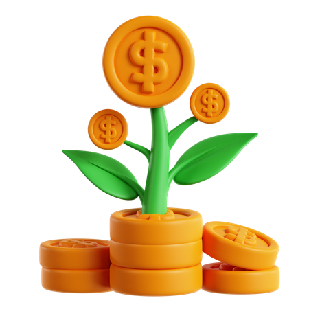 Money plant  3D Icon