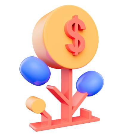 Money Plant  3D Icon