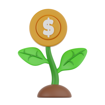 Money Plant  3D Icon