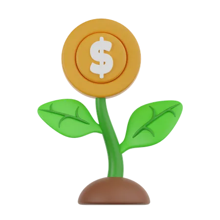 Money Plant  3D Icon