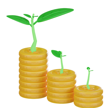 Money Plant  3D Icon