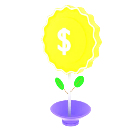 Money plant  3D Icon