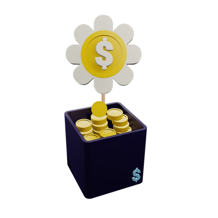 Money Plant  3D Icon