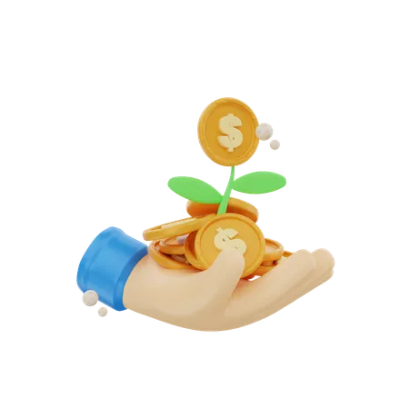 Money Plant  3D Icon